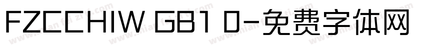 FZCCHIW GB1 0字体转换